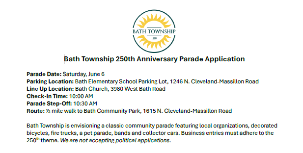 Parade information 